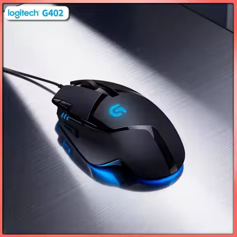 High-Speed Logitech G402 Mouse Fusion Engine Tech 8 Buttons 4 DPI Levels Anti-Slip for High-Stakes G