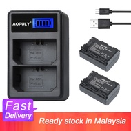 Aopuly NP FZ100 NP-FZ100 Camera Battery and USB LCD battery charger for Sony ILCE-9 A7M3 A7R3 A9 7RM
