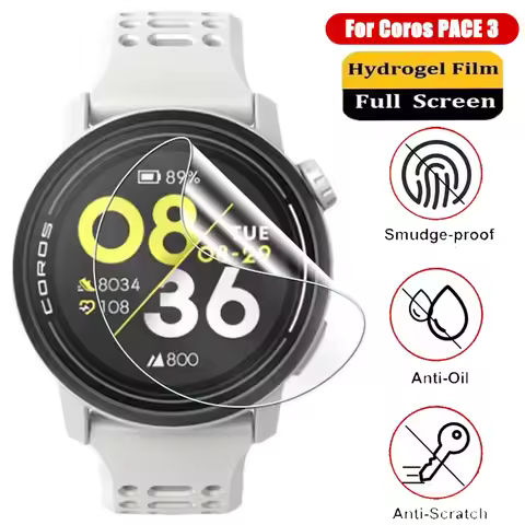 HD Clear Soft Film for Coros PACE 3 Smartwatch Screen Protector Accessories for Coros Pace 3 Full Co