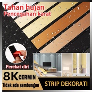 3M List Plat Strip Mirror/Sticker Pembatas Nat Keramik/Stiker Dekorasi Lantai Keramik/Interior/Dekor