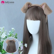 Ladysasa Cute Plush Ear Hairbands for Dalmatian Dogs Spa Headband Realistic Animal Ears Comic Conven