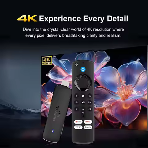 Global Version Android14 TV Stick Home Theater Allwinner H313 Mortal Q8 Support 4K@60fps Wifi6 Bluet