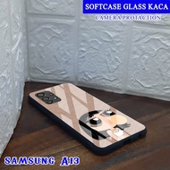 SAMSUNG A13 4G & 5G Glass Softcase - SAMSUNG A13 4G & SAMSUNG A13 4G & 5G Mobile Phone Case [T78].