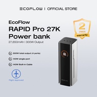 EcoFlow RAPID Pro Power Bank (27650mAh, 300W, 140W Built-in Cable), 4-Port Portable Charger w/ 140W 