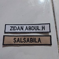 Custom Embroidered Name Bet Uniform | Size 1.8x8.5 cm | Model 19 Embroidery