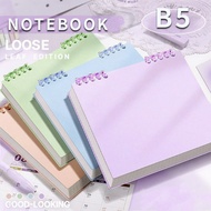 Binder Notebook B5 Flip Vertical/Writing Cute School Aesthetic Notebook / Binder 360 Degree Notebook