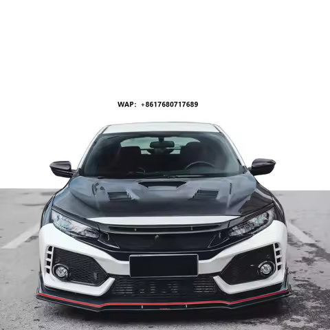 High Quality Body Kits for civic Type R 2018 2019 2020 Front Lip Diffuser Fender and Hood for Civic 