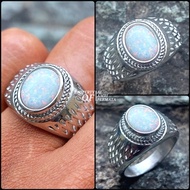 Kalimaya Super Jarong Milk Ring stone multi-color Kalimaya/ Kalimaya Jarong Day and Night/ Men's Rin