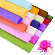 POPULAR1 Flower Wrapping Bouquet Paper, DIY Thickened wrinkled paper Crepe Paper, Funny Production material paper Handmade flowers Packing Material