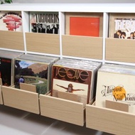 IKEAカラックスKallax用レコード収納　LP引出し*楢、樫*ディスプレイ*棚キャビネット*おしゃれラック*ターンテーブルお気に入り*DJプレイヤー*台