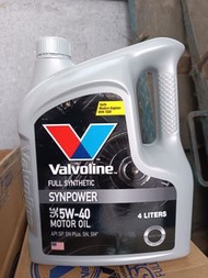 現貨Valvoline 5W-40全合成偈油機油4升，電話 WhatsApp 9229 5292