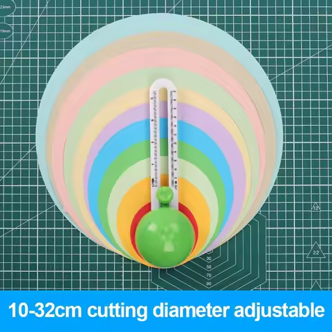 Circular Paper Cutter Round Cutting Knife DIY Paper-Cutting Patchwork Compass Circle Cutter Scrapboo