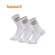 Timberland All Gender 3 Pack Bowden Crew Socks White
