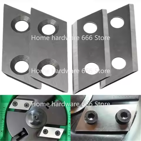 2pcs Garden Shredder Blade Chipper Knife with Screws Fit Eco ES1600 McCulloch MCS2001 Einhell BG-KS 