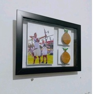 Photo Frame and Medal Medal Frame/ Capacity 2 Medals 1 Photo