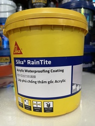 Sika ® RainTite Chính Hãng (thùng 4kg/20kg). Sơn chống thấm tường ngoài khả năng đàn hồi cao và k