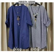 Tunik fisa // Tunik terbaru 2021 // tunik motif kotak kecil bisa COD