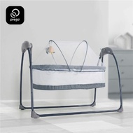 🔥Prelove🔥Prego Breezy Baby Swing Electric Auto Cradle Newborn Foldable Bluetooth Buaian Elektrik