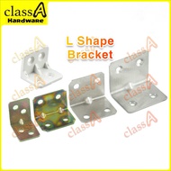 ClassAHW PVC L Shape Stainless Steel Bracket Metal Drawer Kitchen Cabinet Shelving Laci Kabinet Plastic L(Sold By Piece)
