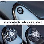 Goshop 6MM Alloy Plate Bolts For Motorcycles & Cars - License Plate Screws op