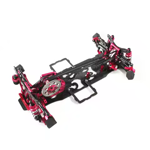 1:10 SAKURA 4WD D4 RC Hobby Four-Wheel Drive Carbon Frame Body AWD EP Drift Racing Car Kit