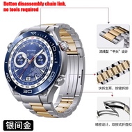 สายโซ่ไทเทเนียมอัลลอยสุดหรูสำหรับนาฬิกา Huawei GT3 Pro 3 GT3 46มม. สายข้อมือโลหะ22มม. สายรัดอเนกประส