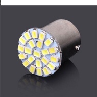 1156 White LED reverse brake signal light Double Contact Universal 22 Led