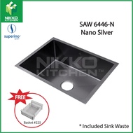 SUPERINO SAW6446 SUS202 Nano Sink + Tap Package