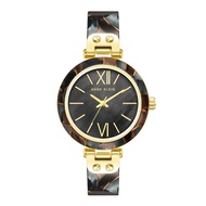 Anne Klein 10/9652GMGY Multi-Color Resin นาฬิกาข้อมือผู้หญิงสีดำ