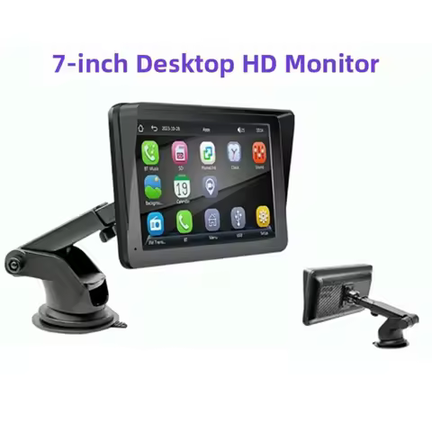 Wireless For Carplay 7 inch portable car MP5 player with Auto USB TF card playback and FM frequency 