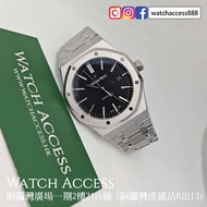 <雕花陀><透底> 15400ST.OO.1220ST.01 黑面 淨錶 AP Royal Oak 41mm (15400 15400st 15400or 26331 26320 15500 1551