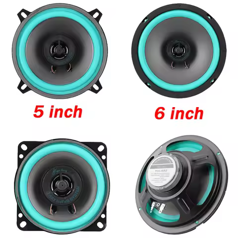 4/5/6 Inch Car Speakers 100W/160W W HiFi Coaxial Subwoofer 90Hz-20KHz Frequency Car Audio Speakers f