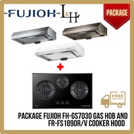 [BUNDLE] FUJIOH FH-GS7030 Gas Hob 85cm And FR-FS1890R/V Slim Cooker Hood 89cm