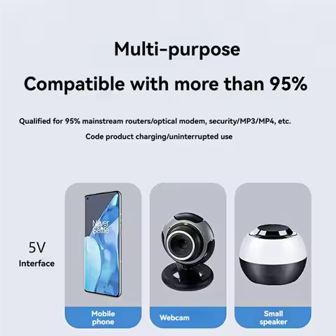 Y23A-DC UPS Battery Backup 5V 9V 12V Uninterruptible Power Supply 855265V Mini UPS Battery Replaceab