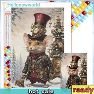 5D DIY Full Square Drill Diamond Painting Mouse Kit Home Decor Art 45x65cm