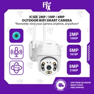 FunTechX 8MP 5MP 2MP PTZ Outdoor IP Camera Full HD Dual Antenna MINI Color Night Vision Alarm Wireless ICSee CCTV