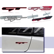 3D Metal GT Logo GT Line Emblem Car Front Grill Badge Rear Trunk Sticker For Kia K3 K5 KX5 Sportage 