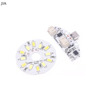 JIA 1pcs Type-C โคมไฟตั้งโต๊ะแผงวงจร USB ชาร์จไฟ LED TOUCH โคมไฟกลางคืนขนาดเล็ก