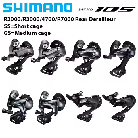 Shimano Claris R2000 SORA R3000 Tiagra 4700 105 R7000 SS GS Short Medium Cage Rear Derailleur for Ro