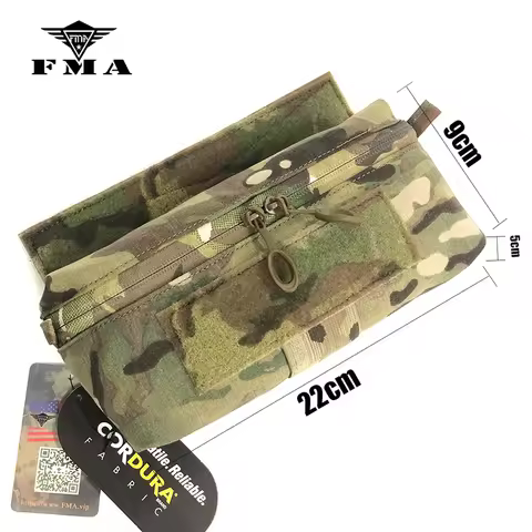 FMA FERRO Tactical Mini Hanging Pouch Multicam Tactical Hunting Chest Pouch Expanded Waist Attached 