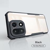 For OnePlus 15 Case Airbags Shockproof Transparent PC+TPU Camera Protection Cover for OnePlus 15 15T
