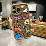 สัตว์ตลก เคสโทรศัพท์มือถือ Tpu For Samsung เคส A13 A14 A03 A03S A52 A52S A10S A32 A30 A20 A21S A34 A54 A24 A25 A02S A04 A12 F12 M12 M01S A50 A50S A30S A53 A54 5G ซิลิโคนนิ่ม กันกระแทก สีพื้น เคสสำอ