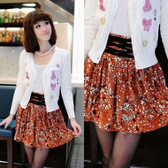 🛒 READY STOCK 🛒 Fashionhomez 2062 High Waist Skirt ( real color is dark )