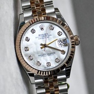 全新Rolex 278271玫瑰金鋼白色貝殼面Date-Just