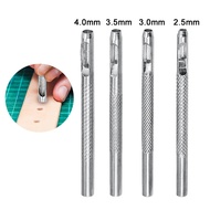 2.5-4mm Leather Hole Punch Tools Hollow Leathercraft Puncher Metal Round Shape Cutter For Belt Watch