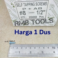 8x1/2 PH Tapping Screws 8x1/2 Tapping Screw PH 8 2000Pcs/DUS