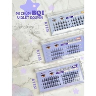BQI PURPLE FAKE EYELASHES CODE B-7232/33/35 NATURAL THICK CURVED lashes FOR STARTERS