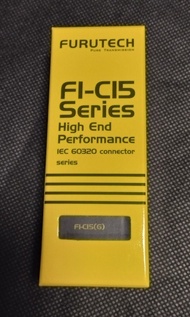 日本古河FURUTECH FI-C15G IEC Connector高性能薄型IEC鍍金電源母頭一個
