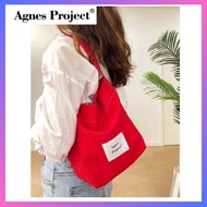 [Agnes Project] Small Peanut Tote Bag_Red