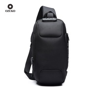 OZUKO Chest Bag For Men Waterproof Travel backpack With A Safety Lock To Put Three Code